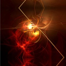 FRACTAL ART DESIGN GREETING CARD Spiralex 2